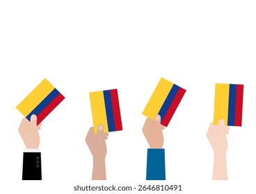 Elecciones en Colombia. Concepto electoral. Ilustración vectorial.