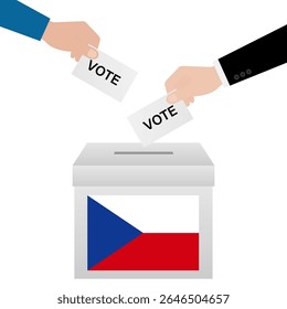 Election in Czech Republic. Election Concept. Vector Illustration.