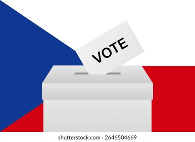 Election in Czech Republic. Election Concept. Vector Illustration.