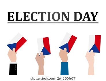 Election in Czech Republic. Election Concept. Vector Illustration.
