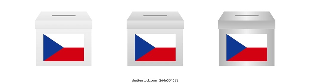 Eleições na República Checa. Conceito de Eleição. Ilustração de vetor.