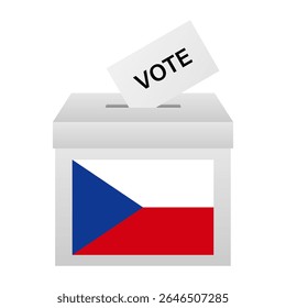 Election in Czech Republic. Election Concept. Vector Illustration.