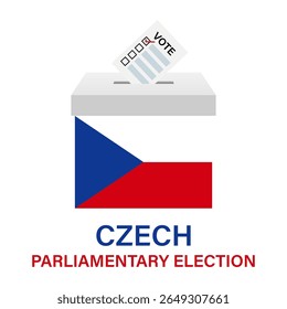 Election in Czech Republic. Election Concept. Vector Illustration.