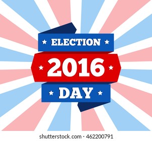 election day american background design