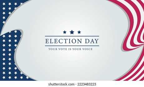 election day in the united states, banner or poster design. Suitable to use on election day in the united states event