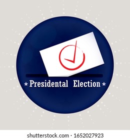 Election day in United States. Presidental election. 2020 - Vector