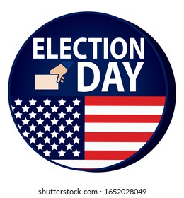 Election day in United States. Presidental election. 2020 - Vector