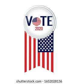 Election day in United States. Presidental election. 2020 - Vector