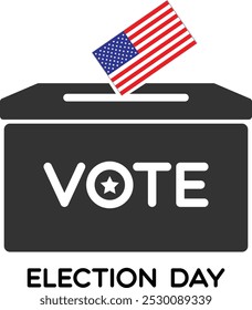 Election day vector art design. USA president voting 2024. USA Election day