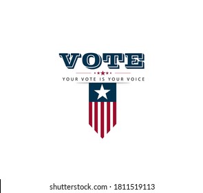 Election Day. Vote 2020 In USA, Banner Design. USA Debate Of President Voting 2020. Election Voting Poster. Political Election Campaign