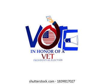 Election day. Vote 2020 in USA, banner design. Usa debate of president voting 2020. Election voting poster. Political election campaign