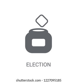 Election envelopes and box icon. Trendy Election envelopes and box logo concept on white background from Political collection. Suitable for use on web apps, mobile apps and print media.