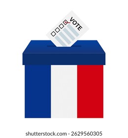 Election in the France. Election Concept. Vector Illustration.