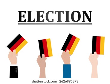 Election in the Germany. Election Concept. Vector Illustration.