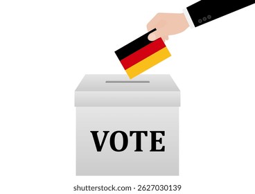 Election in the Germany. Election Concept. Vector Illustration.