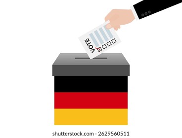 Election in the Germany. Election Concept. Vector Illustration.