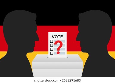 Election in the Germany. Election Concept. Vector Illustration.