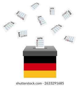 Election in the Germany. Election Concept. Vector Illustration.