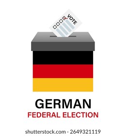 Election in the Germany. Election Concept. Vector Illustration.	