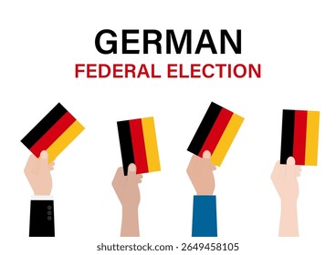 Election in the Germany. Election Concept. Vector Illustration.	