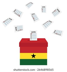 Election in Ghana. Election Concept. Vector Illustration.