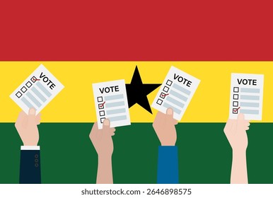 Election in Ghana. Election Concept. Vector Illustration.