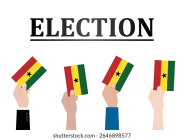 Election in Ghana. Election Concept. Vector Illustration.