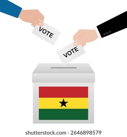 Election in Ghana. Election Concept. Vector Illustration.
