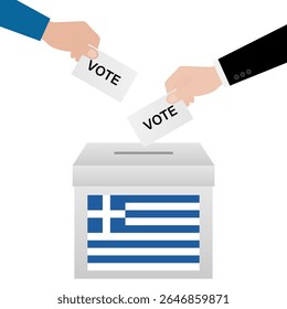 Election in Greece. Election Concept. Vector Illustration.