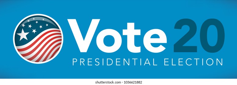 Election Header Banner W Vote 2020 Stock Vector (Royalty Free ...