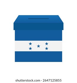 Elecciones en Honduras. Concepto electoral. Ilustración vectorial.