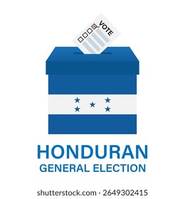 Eleições em Honduras. Conceito de Eleição. Ilustração de vetor.