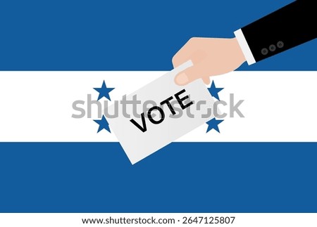 Election in Honduras. Election Concept. Vector Illustration.