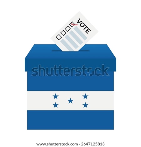 Election in Honduras. Election Concept. Vector Illustration.