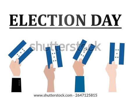 Election in Honduras. Election Concept. Vector Illustration.