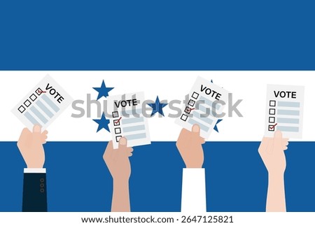 Election in Honduras. Election Concept. Vector Illustration.