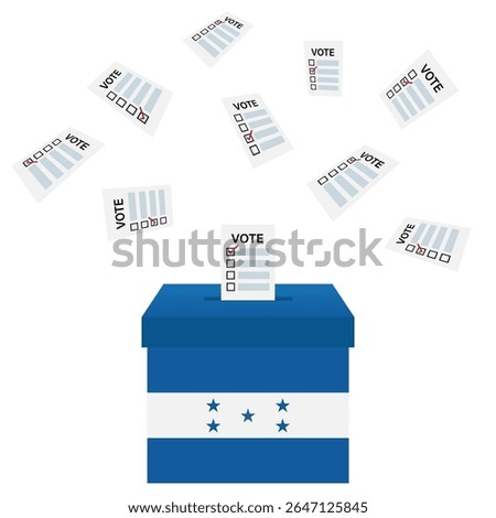 Election in Honduras. Election Concept. Vector Illustration.