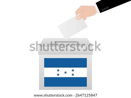 Election in Honduras. Election Concept. Vector Illustration.