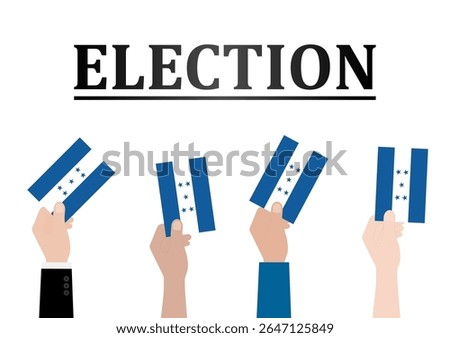 Election in Honduras. Election Concept. Vector Illustration.