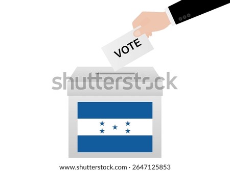 Election in Honduras. Election Concept. Vector Illustration.