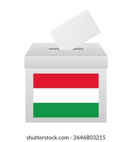 Election in Hungary. Election Concept. Vector Illustration.