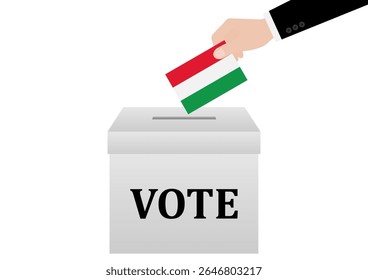 Election in Hungary. Election Concept. Vector Illustration.