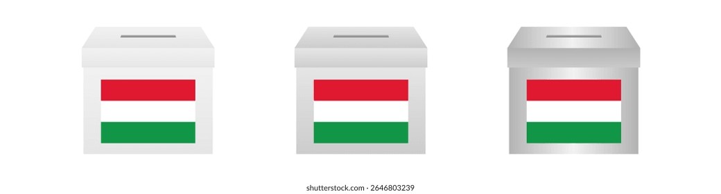 Election in Hungary. Election Concept. Vector Illustration.