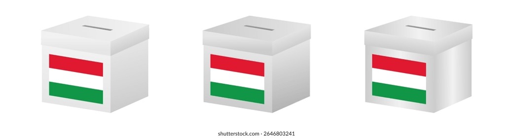 Eleições na Hungria. Conceito de Eleição. Ilustração de vetor.