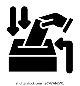 Elemento De Ícone De Eleição Para Design E Vetor