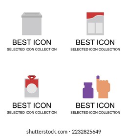 Election icon set collection can be used for digital and print