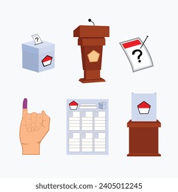 Election Illustration Template indonesian vote