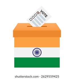 Elecciones en la India. Concepto electoral. Ilustración vectorial.