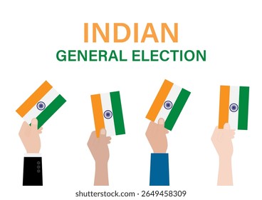 Election in the India. Election Concept. Vector Illustration.	