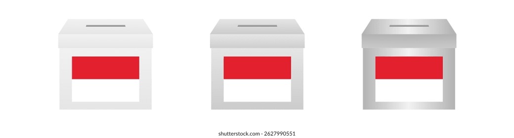 Wahlen in Indonesien. Wahlkonzept Vektorgrafik.